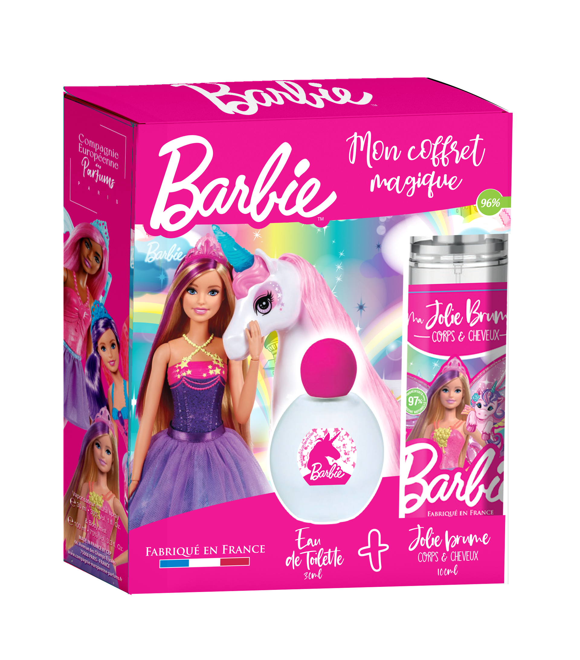 BARBIE Mon coffret parfum magique  Compagnie Européenne des Parfums